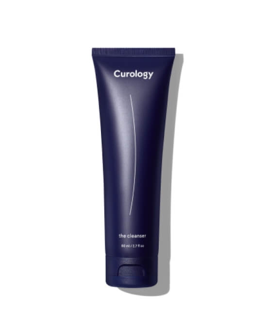 A bottle of Curology's cleanser.